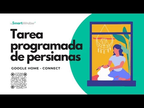 Miniatura del vídeo: Google Home — Subir las persianas a las 8:00